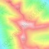Mapa topográfico Sgùrr Fhuaran, altitud, relieve