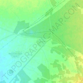 Mapa topográfico Tlauh, altitud, relieve