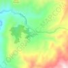 Mapa topográfico Cincelada, altitud, relieve
