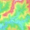 Mapa topográfico Chabrières, altitud, relieve