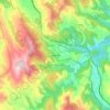 Mapa topográfico Becerreá, altitud, relieve