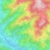 Mapa topográfico La Blache des Abattus, altitud, relieve