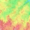 Mapa topográfico La Chezotte, altitud, relieve