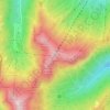 Mapa topográfico Monte Gomito, altitud, relieve