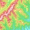 Mapa topográfico Lago, altitud, relieve