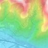 Mapa topográfico Alpe Lut, altitud, relieve