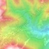 Mapa topográfico Miniere, altitud, relieve