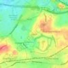 Mapa topográfico Ackton, altitud, relieve
