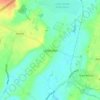 Mapa topográfico Latteridge, altitud, relieve