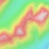 Mapa topográfico Buachaille Etive Mor, altitud, relieve