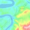 Mapa topográfico Hiwassee, altitud, relieve