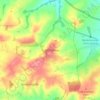 Mapa topográfico Cold Overton, altitud, relieve