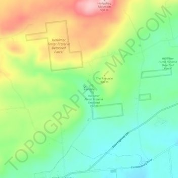 Mapa topográfico Irondale, altitud, relieve