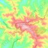 Mapa topográfico Cornélio Procópio, altitud, relieve