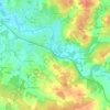 Mapa topográfico Heurtebise, altitud, relieve