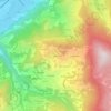 Mapa topográfico Le Mont, altitud, relieve