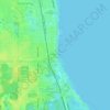 Mapa topográfico Indian River City, altitud, relieve