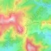 Mapa topográfico Chabanne, altitud, relieve