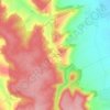 Mapa topográfico Les Grandes Vallées, altitud, relieve