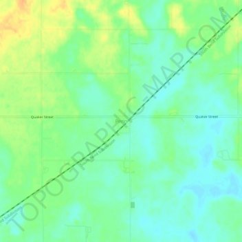 Mapa topográfico Penn, altitud, relieve