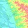 Mapa topográfico Yenangyaung, altitud, relieve