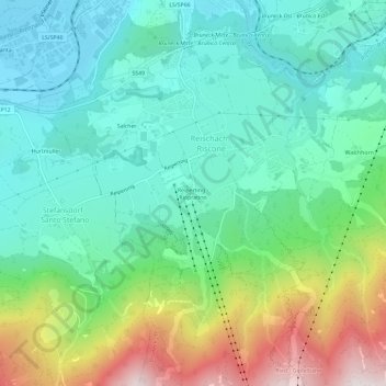 Mapa topográfico Reiperting - Riopratino, altitud, relieve