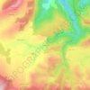 Mapa topográfico Boissezon, altitud, relieve