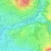 Mapa topográfico Les Rénauds, altitud, relieve