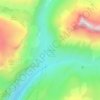 Mapa topográfico Entre Deux Eaux, altitud, relieve