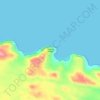 Mapa topográfico Cap Hopes Advance, altitud, relieve