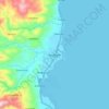 Mapa topográfico Ayungon, altitud, relieve