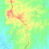 Mapa topográfico El Viajano, altitud, relieve