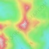 Mapa topográfico Askival, altitud, relieve