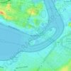 Mapa topográfico Point Fraser, altitud, relieve