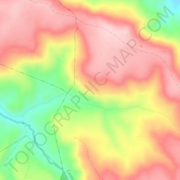 Mapa topográfico Jaraiz, altitud, relieve
