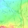 Mapa topográfico Heskin Green, altitud, relieve