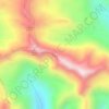 Mapa topográfico View of Red Valleyw, altitud, relieve