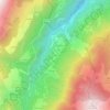 Mapa topográfico Le Mas, altitud, relieve