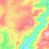 Mapa topográfico Alcouce, altitud, relieve