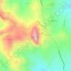 Mapa topográfico Cojitambo, altitud, relieve
