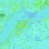 Mapa topográfico Plumstead Marshes, altitud, relieve