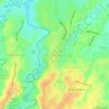 Mapa topográfico Bantargebang, altitud, relieve