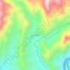 Mapa topográfico Agua Turbia, altitud, relieve