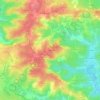 Mapa topográfico Macail, altitud, relieve