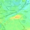 Mapa topográfico Harrowden, altitud, relieve