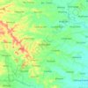 Mapa topográfico Badiangan, altitud, relieve