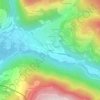 Mapa topográfico Le Besset, altitud, relieve
