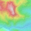 Mapa topográfico Nacaxtla, altitud, relieve