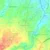 Mapa topográfico Sembahe Baru, altitud, relieve