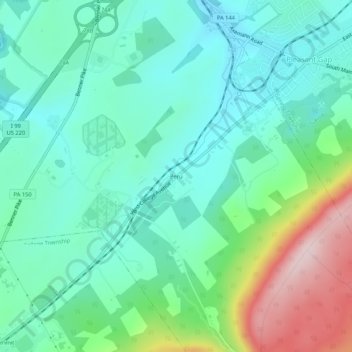 Mapa topográfico Peru, altitud, relieve